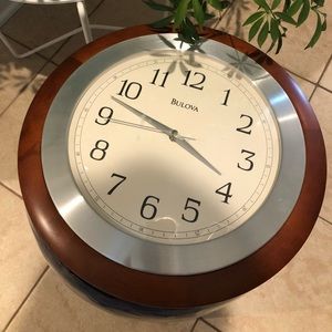 Bulova wooden wall clock